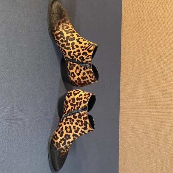 Franco Sarto Leopard Print Ankle Booties - Picture 5 of 8